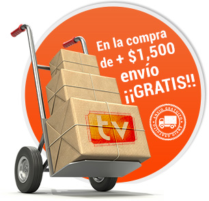 envio gratis en la compra de mil pesos en soportes para tv o pantallas