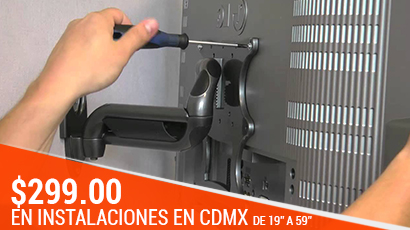 instalaciones de soportes para televisión pantallas tv en méxico