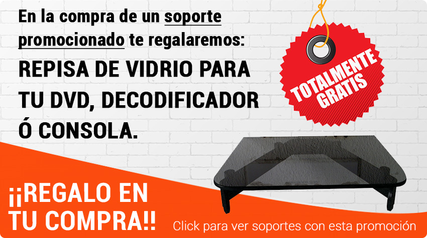 promocion soportes tv clave en la compra de cualquier producto obten gratis una repisa